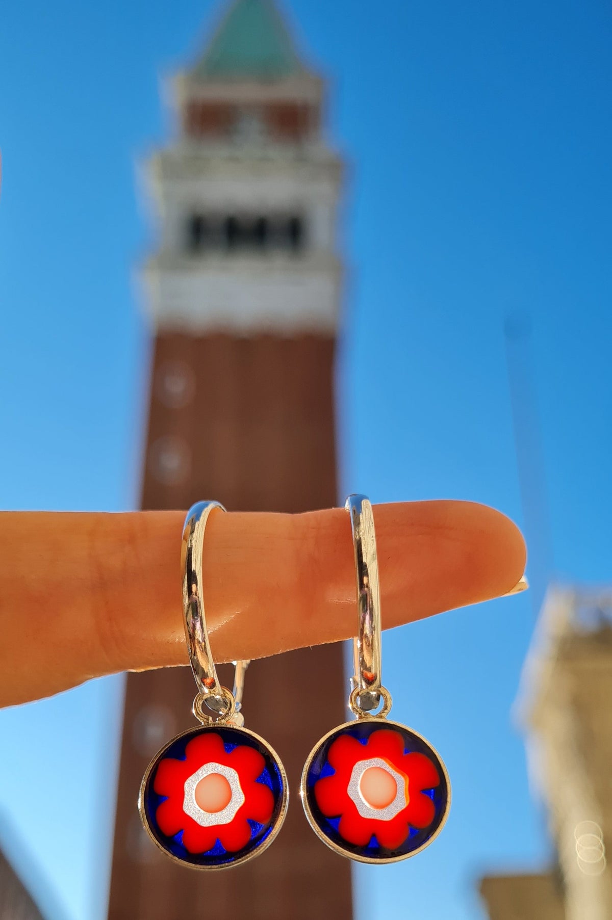 FLOWER Millefiori Earrings