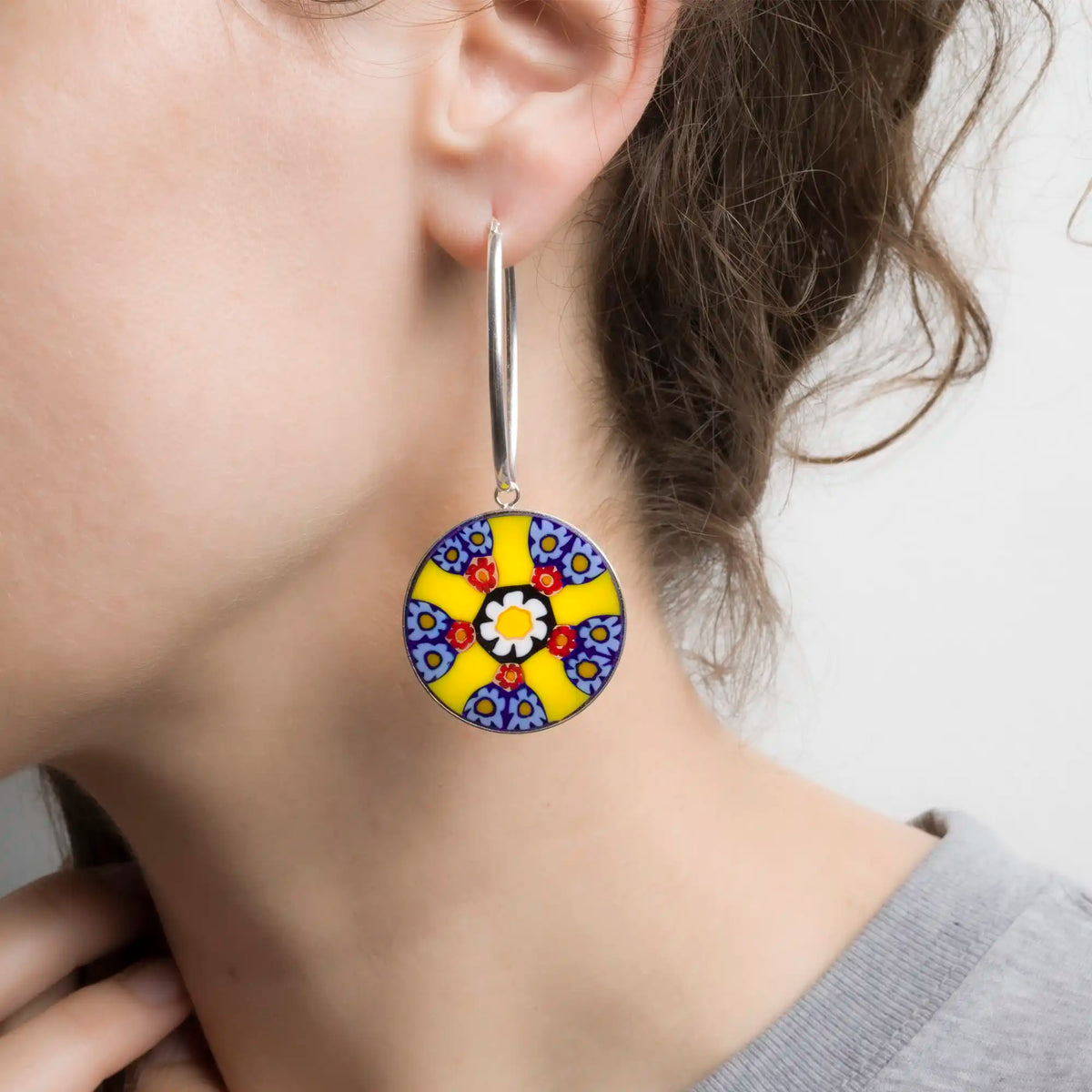 LOST BOUQUET PASTA Millefiori Earrings