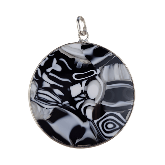 KALEIDOSCOPE Black & White Pendant - Large