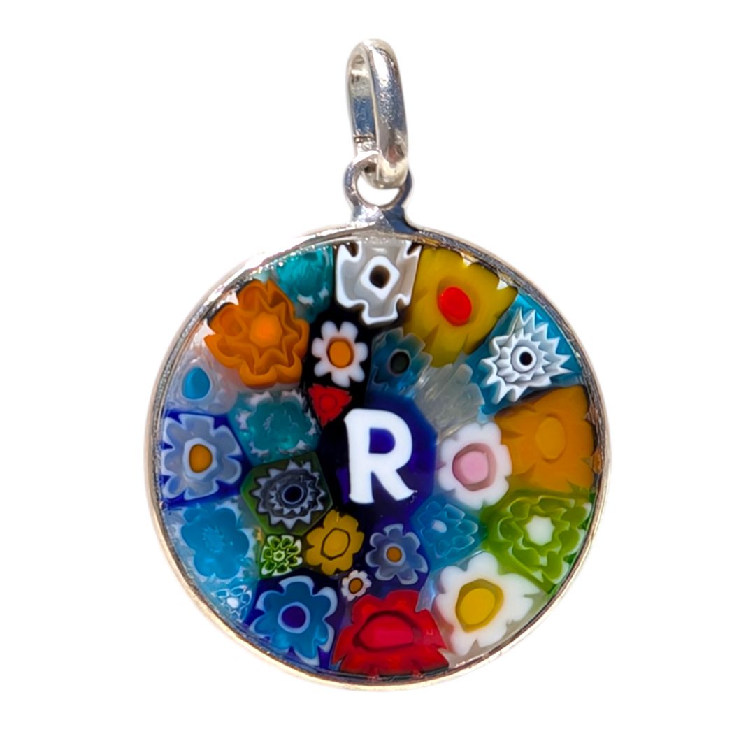Alphabet Millefiori Pendant