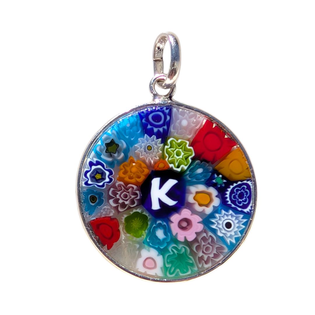 Alphabet Millefiori Pendant