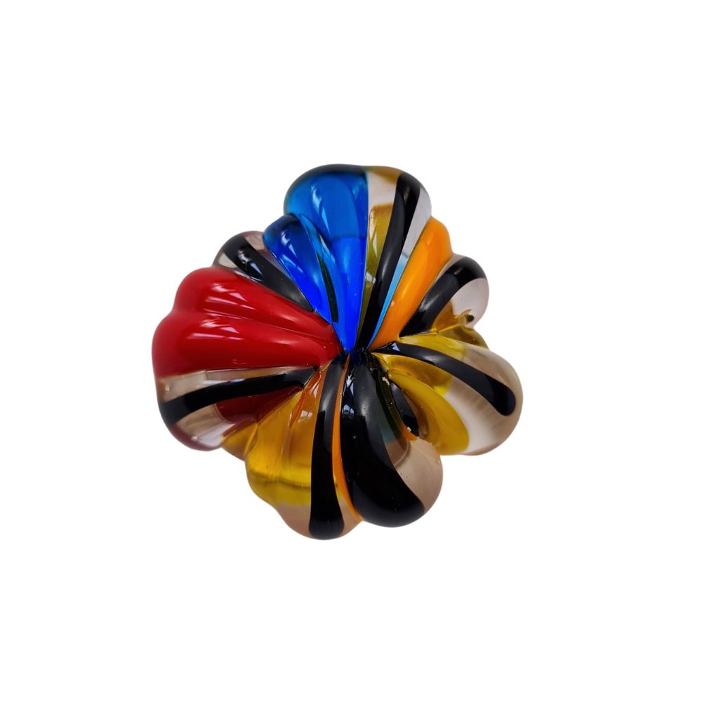 a colourful glass ring.