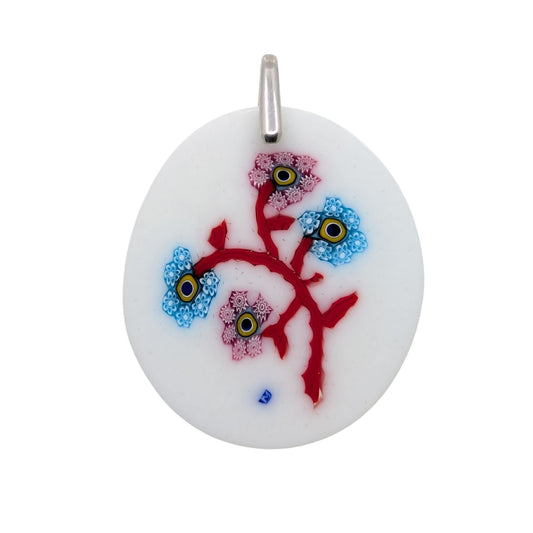 Frida Pendant - Red Cornus Blossom