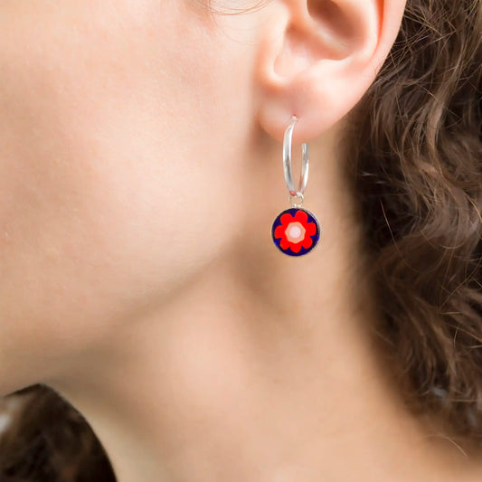 FLOWER Millefiori Earrings